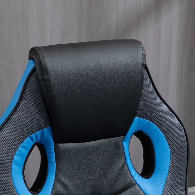 Vinsetto Sedia da Gaming Poltrona da Ufficio Girevole con Rotelle in Similpelle