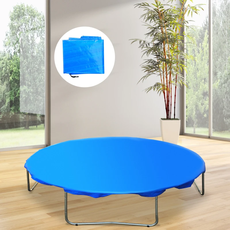 HOMCOM Funda proteccion impermeable para cama elastica trampolines, diametro ø 244cm, Color AZUL