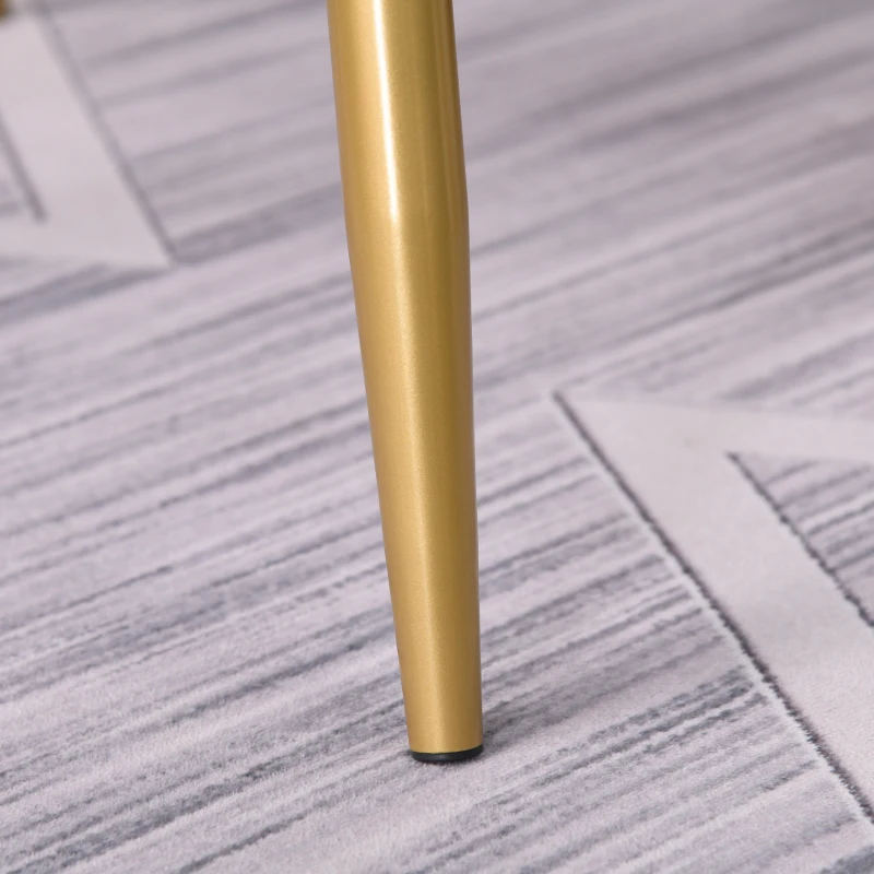 HOMCOM Couchtisch Wohnzimmertisch Beistelltisch Kaffeetisch Teetisch Nachttisch rund Holz + Metall Natur + Weiß Ø80 x H45 cm