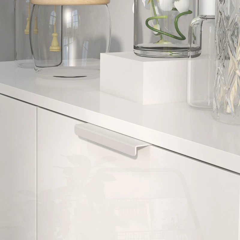 HOMCOM Five-Shelf Shoe Storage Cupboard - White