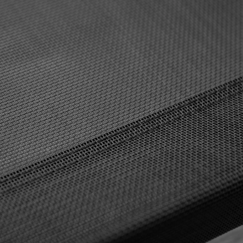 PawHut Erhöhtes Hundebett Haustierbett Hundeliege im Innen- und Außenbereich für große Hunde Mesh-Stoff Schwarz 104 x 76,6 x 15 cm