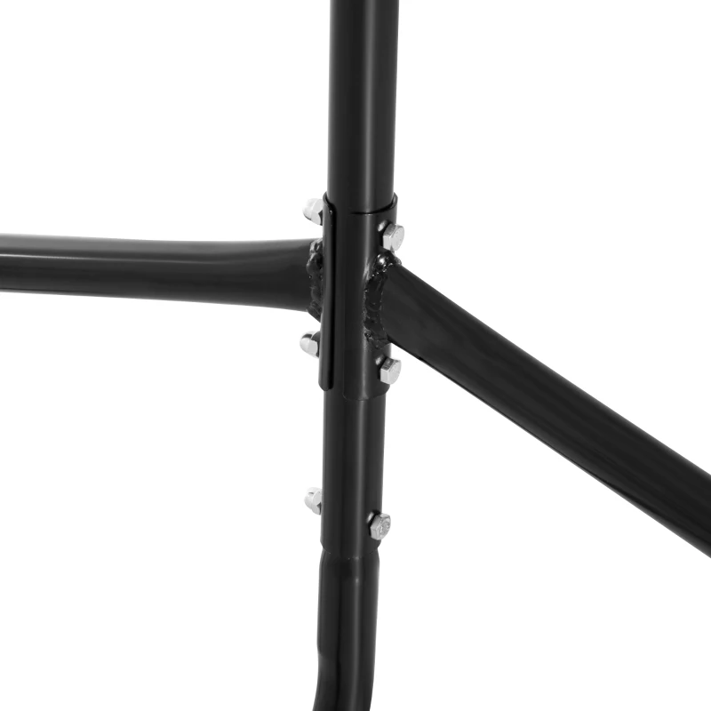 HOMCOM Burro para Ropa con Ruedas Perchero Burro para Ropa Metálico para Entrada Pasillo Dormitorio 150x60x170 cm Negro