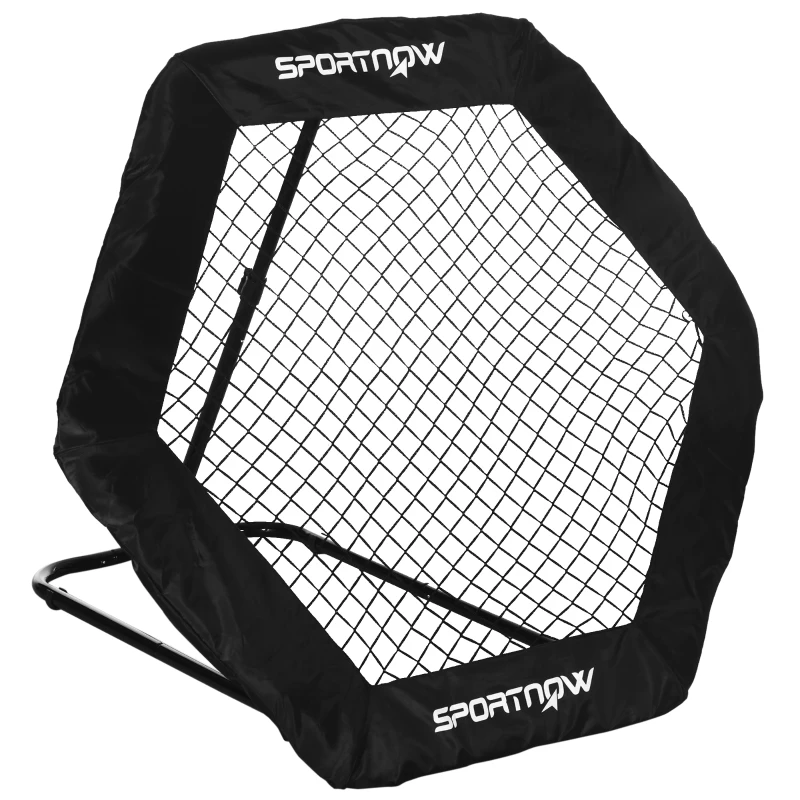 SPORTNOW Football Rebounder Net with 5 Adjustable Angles, Foldable Football Kickback Target Goal for Play Training Teaching, Indoor and Outdoor Use