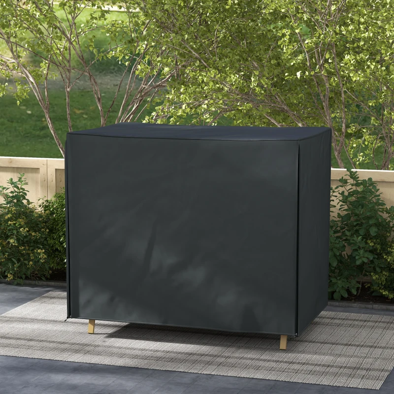 Outsunny Abdeckung für Hollywoodschaukel, wasserdicht, Polyester, 220x125x172cm, Schwarz