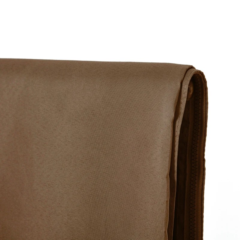 Outsunny 4 Pack Replacement Gazebo Curtains Privacy Panel for Most 3 x 4m Gazebo Canopy Pavillion Outdoor Shelter Sidewalls Accessories Dark Brown