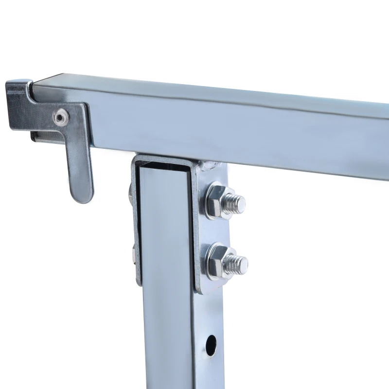 Lot de 2 tréteaux pliables télescopiques hauteur réglable 80-130 cm bleu