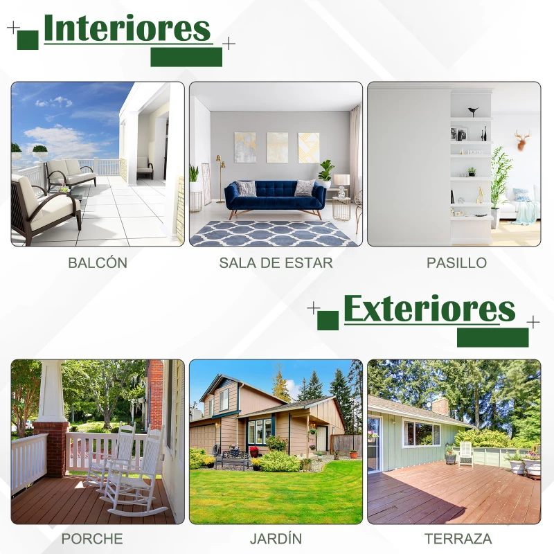 Outsunny Estantería para Plantas Flores Macetas Bastidores de 3 Niveles con Placa Antivuelco para Interiores y Exteriores 80x20x75 cm Madera