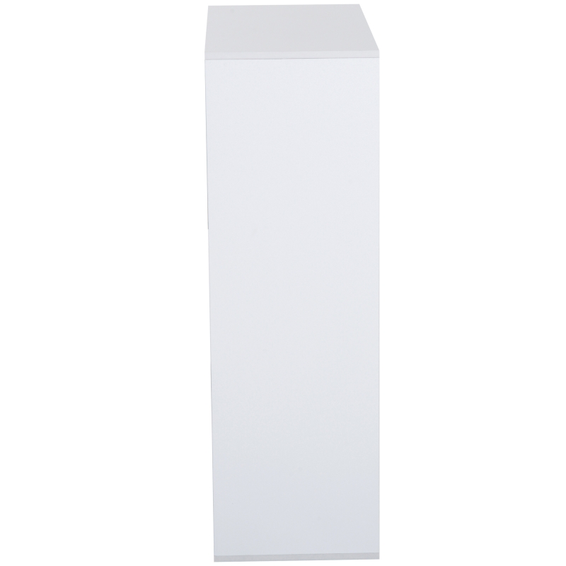 Homcom Etagère Contemporaine à 6 Casiers en Bois Blanc 92 x 30 x 92 cm