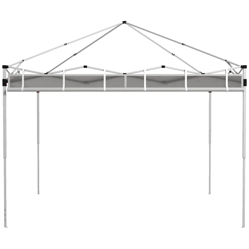 Outsunny Panneaux latéraux pour gazebo, pour 3x3(m) ou 3x6m Pop Up Gazebo, 2 packs de panneaux latéraux de remplacement, gris