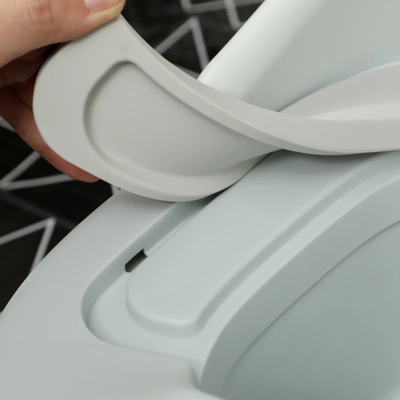 AIYAPLAY Vasino per Bambini 3 in 1 con Vaschetta Rimovibile e Imbottitura, Età 6 Mesi-6 Anni, Grigio