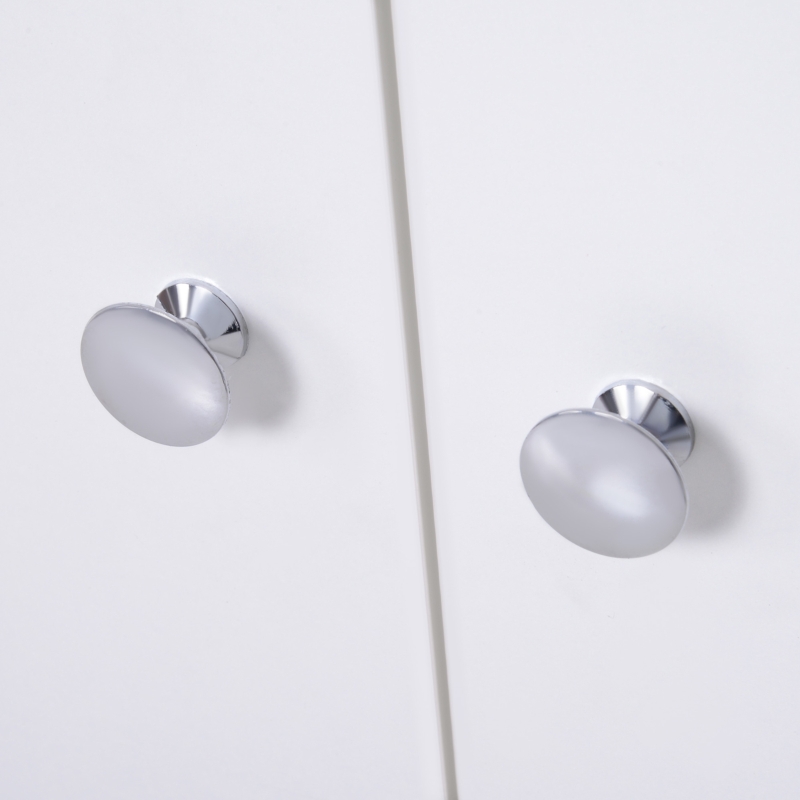 HOMCOM Mobiletto Libreria con Piedini in Legno di Pino Bianco 80x23.5x123cm