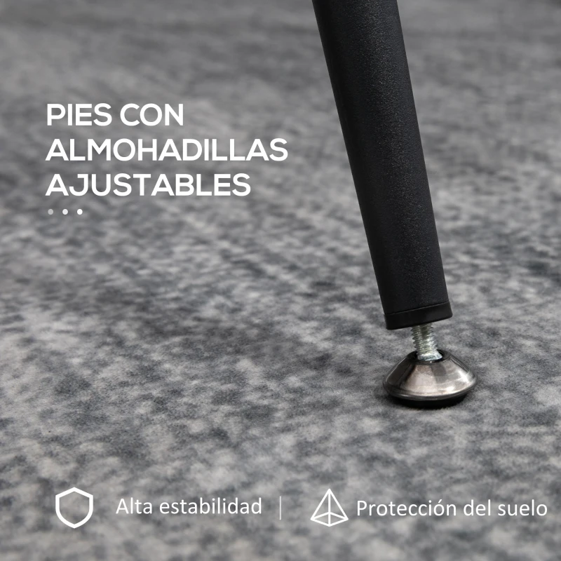 HOMCOM Mesa de Bar Redonda con Encimera de Melamina y Patas de Acero para Salón Cocina Comedor Ø75x91 cm Marrón