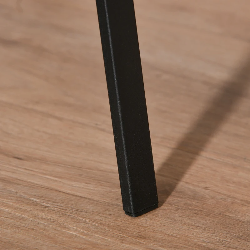 HOMCOM Garderobenständer im Skandidesign, Kleiderständer, 7 Kleiderhaken, Schwarz + Braun