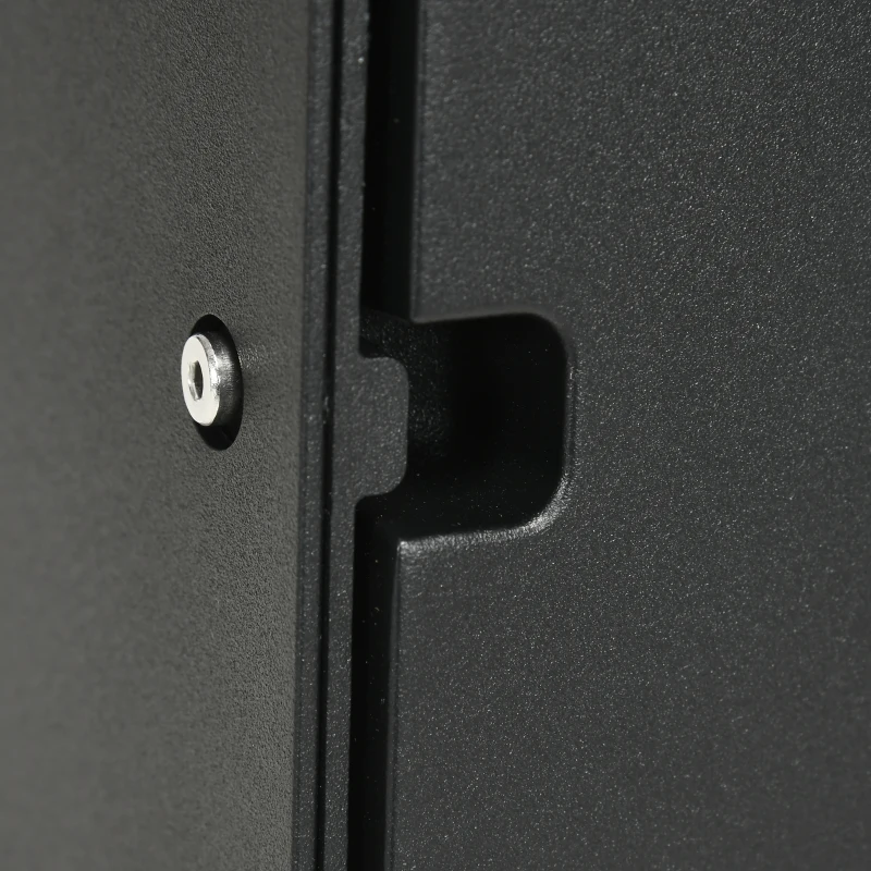 Outsunny Außenwandleuchte, verstellbarer Leuchtwinkel, 9W, 200-240V, 3000K, Aluminium, Schwarz, 11 x 13 x 16 cm