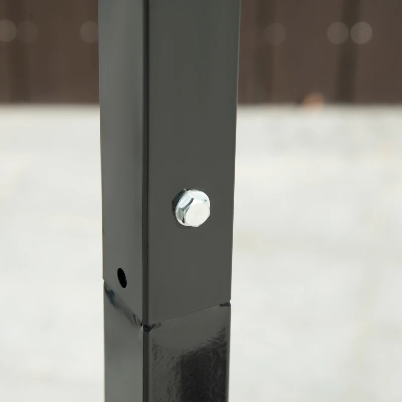 SPORTNOW 2.6-3.1m Adjustable Basketball Hoop and Basketball Stand w/ Backboard and Weighted Base, Portable on Wheels, Black