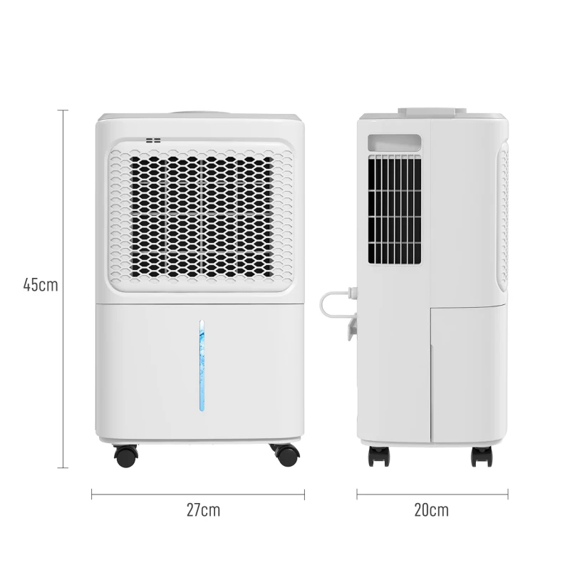HOMCOM 12L Dehumidifier, with Touch Panel LED Screen - White