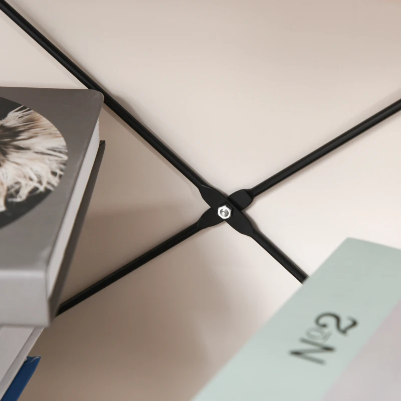 HOMCOM Estantería Estilo Industrial Retro con 6 Estantes Abiertos para Libros y sistema Antivuelco Almacenaje para Salón Oficina 80x30x180 cm Marrón Rústico