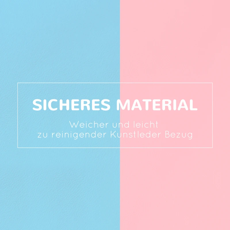 HOMCOM Kletter- und Rutschspielzeug für Kinder, fördert Motorik, Kunstleder, EPE-Schaum, 86x49x47 cm, Rosa+Blau