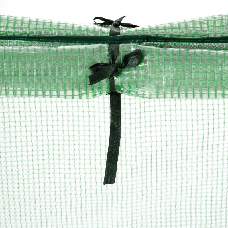 Outsunny Foliegewächshaus mit Fenster Treibhaus Tomatenhaus Frühbeet 180 x 92 x 92 cm Grün