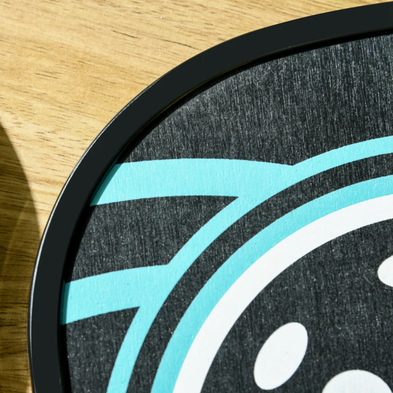 SPORTNOW Pickleball-Set mit 4 Schlägern, 4 Bällen, Tragetasche, leicht und robust, Blau+Schwarz