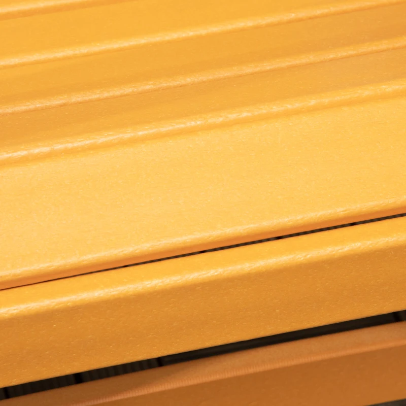 Outsunny Fauteuil à bascule Adirondack rocking chair de jardin en HDPE 73,5 x 93 x 91,5 cm orange