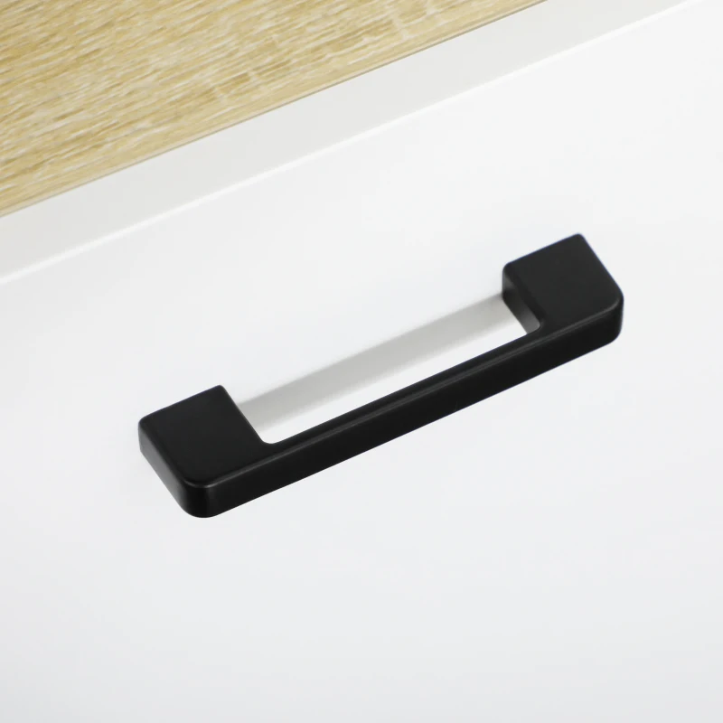 kleankin Armario Alto de Baño con 4 Puertas 2 Estantes Abiertos y Estantes Ajustables 53x33,5x195,7 cm Blanco y Roble