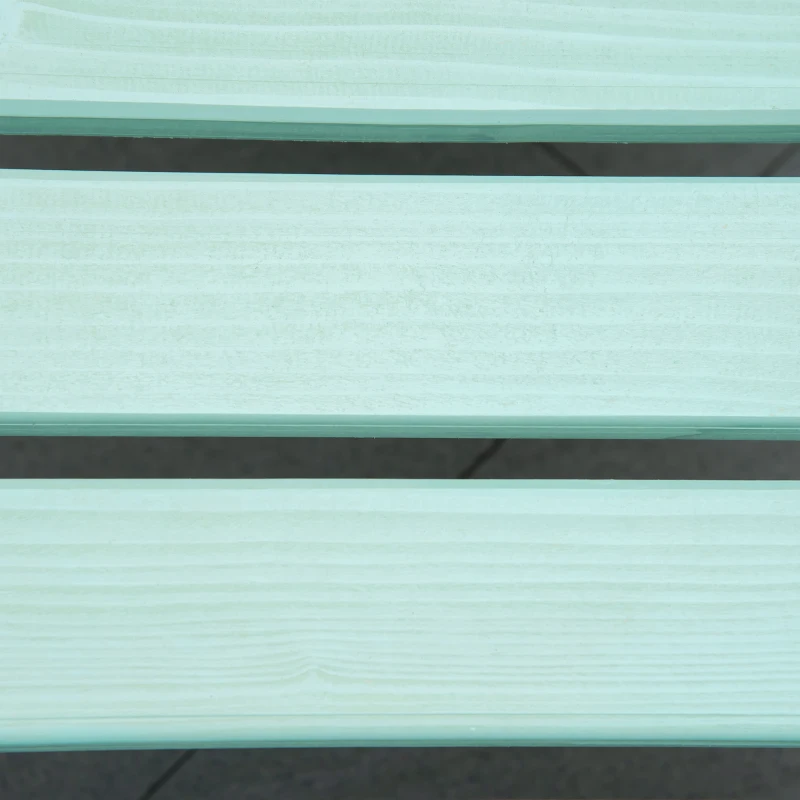 Outsunny Adirondack Stuhl Klappbar Adirondack Chair aus Holz Outdoor Gartenstuhl mit Fußstütze Hoher Rücken- und Armlehnen Balkonstuhl Gartensessel für Garten, Balkon 78 x 140 x 94cm Grün