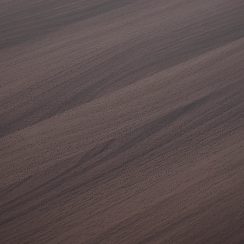 HOMCOM Computertisch Schreibtisch Bürotisch PC Tisch Arbeitstisch Kombitisch Braun