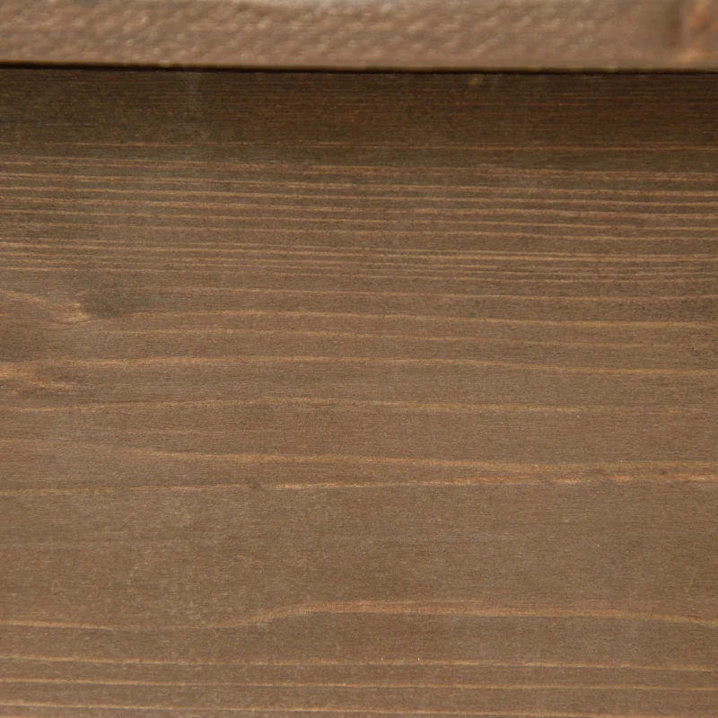 Outsunny Pflanztisch Gärtnertisch Blumentisch mit Wanne Garten Tannenholz Braun 117 x 45 x 121 cm