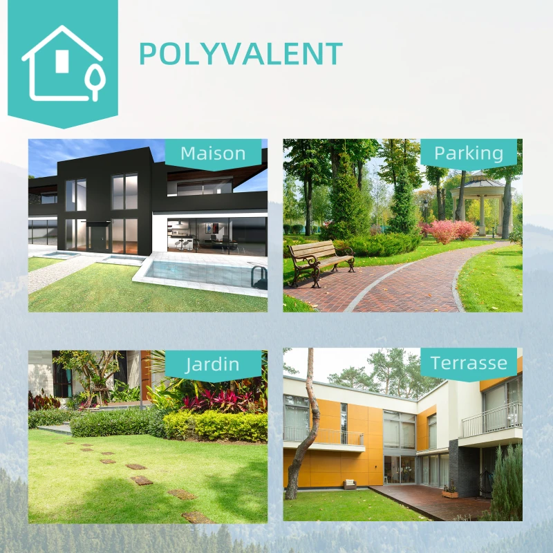 Outsunny Banc de Jardin terrasse en Acier Fonte Noir 2 Places 127 x 60 x 87 cm Charge Max 240 Kg