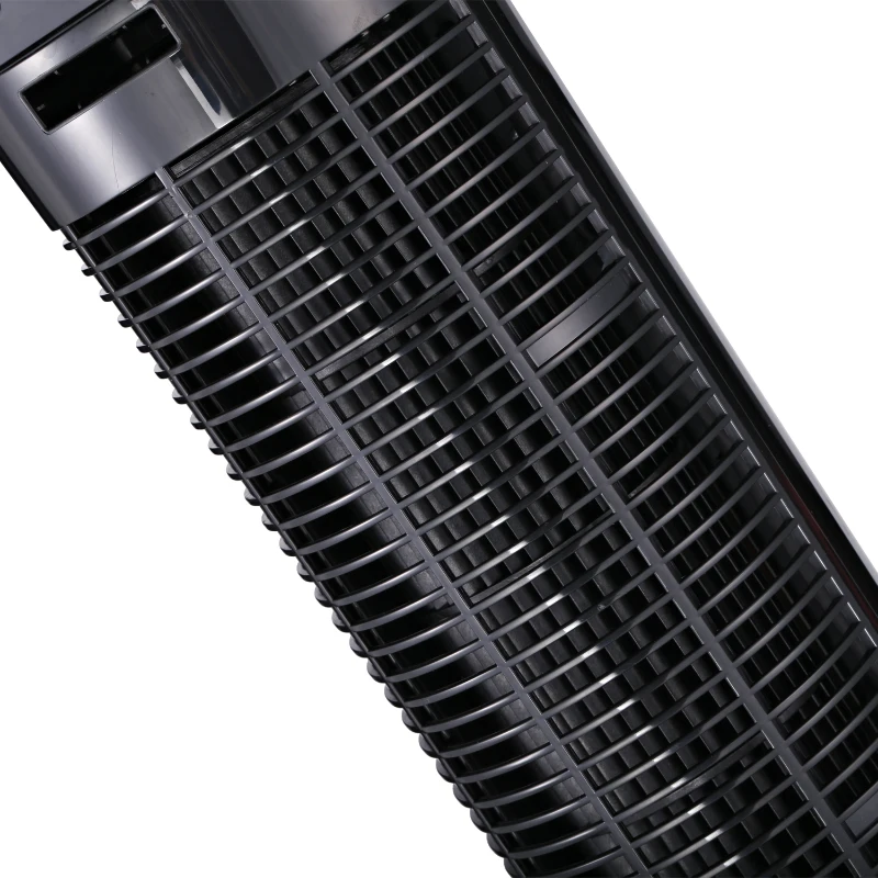 HOMCOM Ventilatore a Torre con Funzione Oscillante, 45W, 3 Modalità, Plastica ABS, 27x27x75cm, Nero