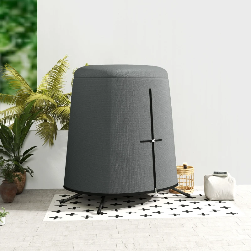 Outsunny 196 x 230 cm Hanging Egg Chair Protective Cover - Grey