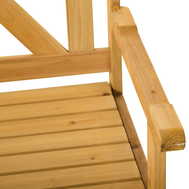 Outsunny Sitzbank mit Stauraum 2-Sitzer Gartentruhe Truhenbank Kissentruhe Aufbewahrung Gelb 115 x 61 x 85 cm