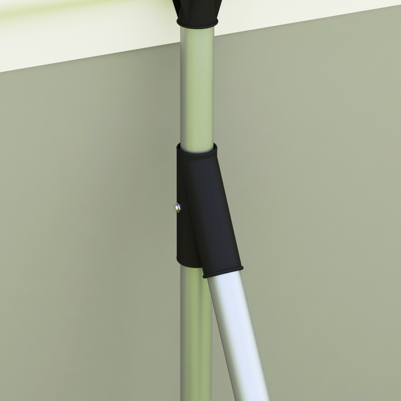 Outsunny Piscine Hors Sol rectangulaire Cadre en métal avec Filtre, pompe patch de réparation 472L x 282l x 80Hcm