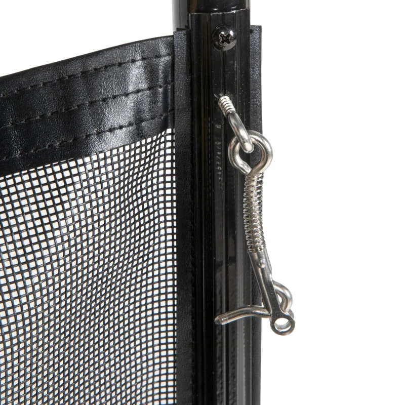 Outsunny Clôture barrière de sécurité pour piscine filet - lot de 4 panneaux - Dim. 365L x 126H cm - noir