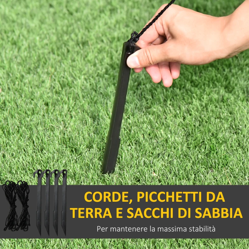 HOMCOM Albero di Natale Gonfiabile con Pupazzi di Neve, Altezza 185cm, Luci LED e Gonfiatore