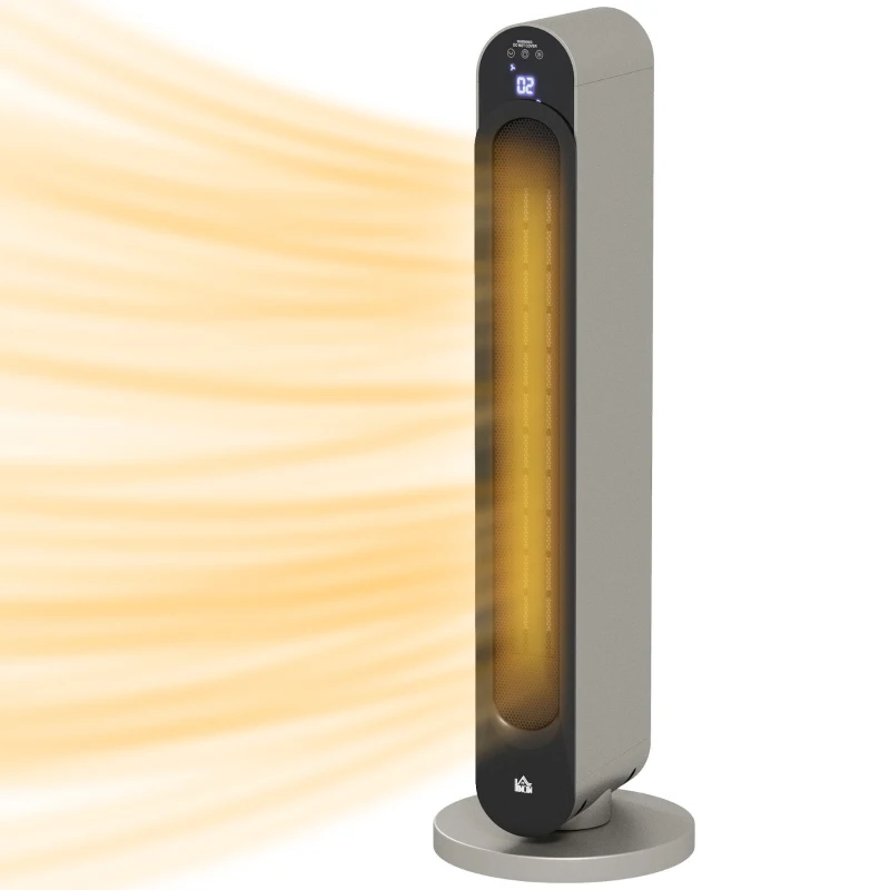 HOMCOM 2kW PTC Ceramic Tower Heater, 10-35°C Temperature Range