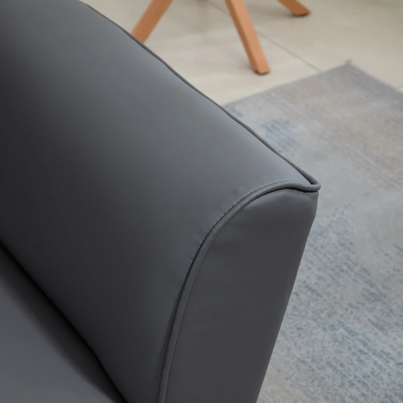 HOMCOM Divano 2 Posti Convertibile in Divano Letto Singolo con Braccioli Regolabili, 164x71x75cm