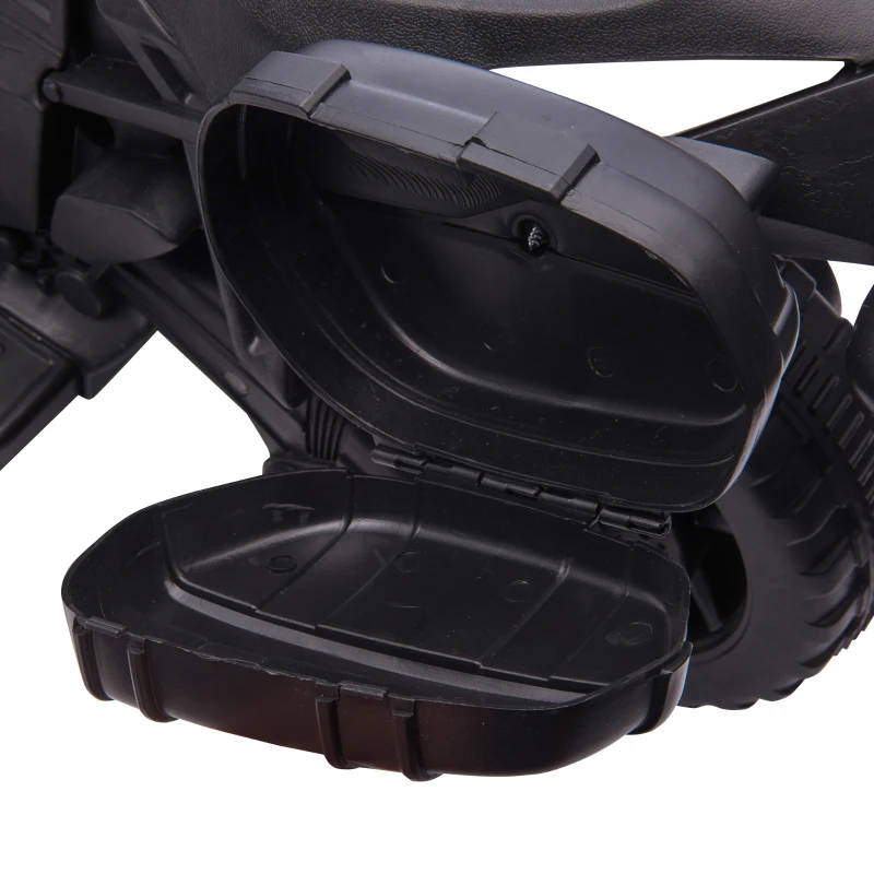 HOMCOM Moto Elettrica per Bambini 18-48 Mesi con Fari e Clacson, in PP e Metallo, 88.5x42.5x49 cm, Bianco