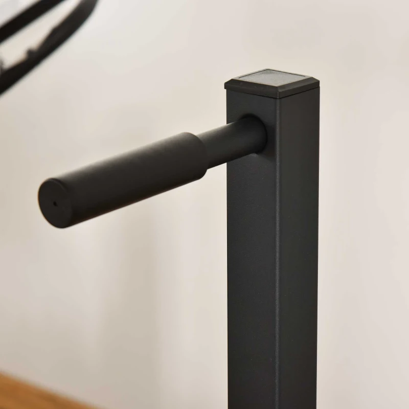 HOMCOM Estación de Musculación tipo Barras Dip Soporte para Entrenar Pecho Abdominales y Espalda con Peso Máximo de 120 kg 104x70,5x122 cm Negro