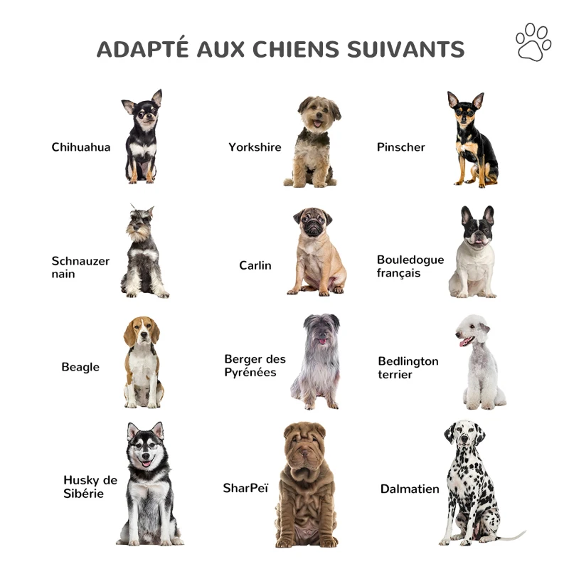 PawHut Lit Surélevé pour Chien Chat avec Coussin et auvent Toile Amovibles pour Extérieur et Intérieur dim. 91L x 71l x 81H cm résine tressée