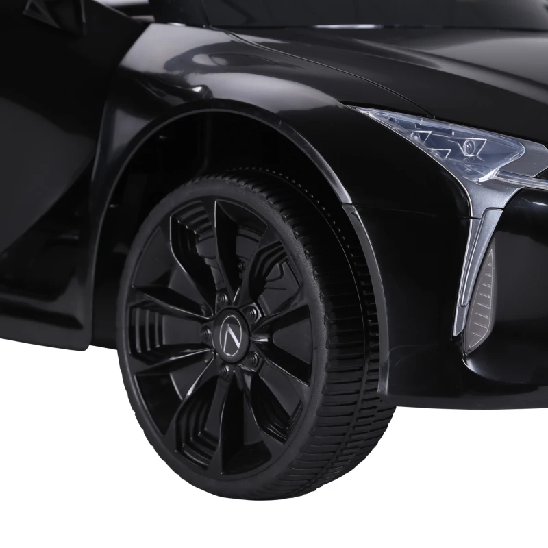 HOMCOM Kinderauto von Lexus Kinderfahrzeug für 3-6 Jahre Elektroauto mit MP3 Musik Schwarz 106 x 43 x 44 cm