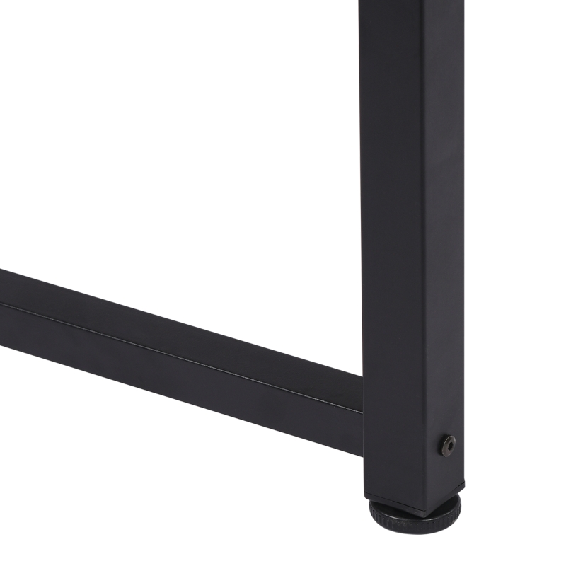 HOMCOM Schreibtisch Küchentisch Computertisch Bürotisch MDF Schwarz 120 x 60 x 76 cm