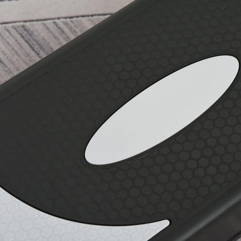 HOMCOM Step de Aeróbic Step para Fitness Antideslizante con Altura Regulable 3 Niveles de 10/15/20 cm Tabla Plataforma Stepper para Ejercicio en Casa Gimnasia Carga 150 kg 80x31x20 cm Negro