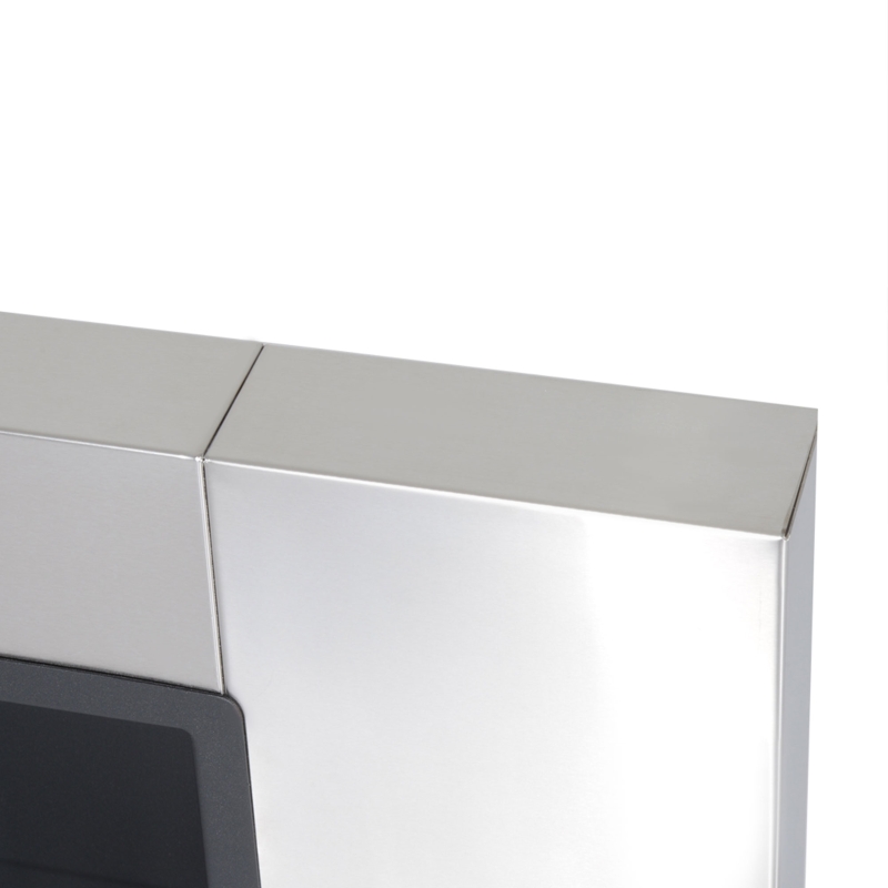 HOMCOM Caminetto a Bioetanolo da Parete in Acciaio Inossidabile Inodore con 3 Serbatoi 1.5LT, 136 x 14 x 54cm, Argento e Nero