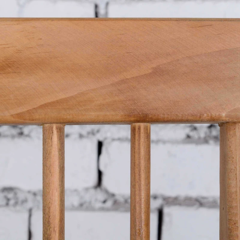 Outsunny Bistro-Set Balkon-Set Balkontisch mit Stühlen, Massivholz, wetterbeständig, 60 cm x 60 cm x 74 cm, Braun