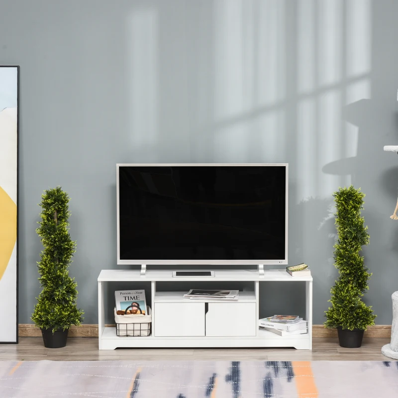 Outsunny 90cm/3FT Artificial Trees, Spiral Topiary Trees w/ Pot Set Of 2, Fake Indoor Greenery Plant Home Office Garden Decor Green