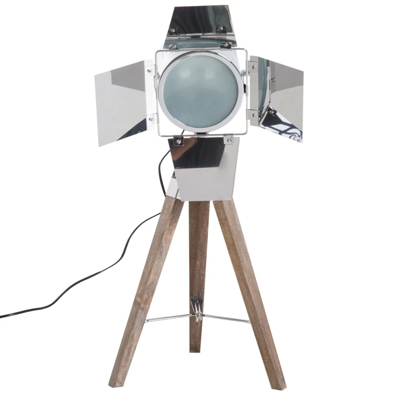 HOMCOM Tischleuchte Stativlampe Tripodlampe Tischlampe E14 Dreibein Retroleuchte 33x33x75cm