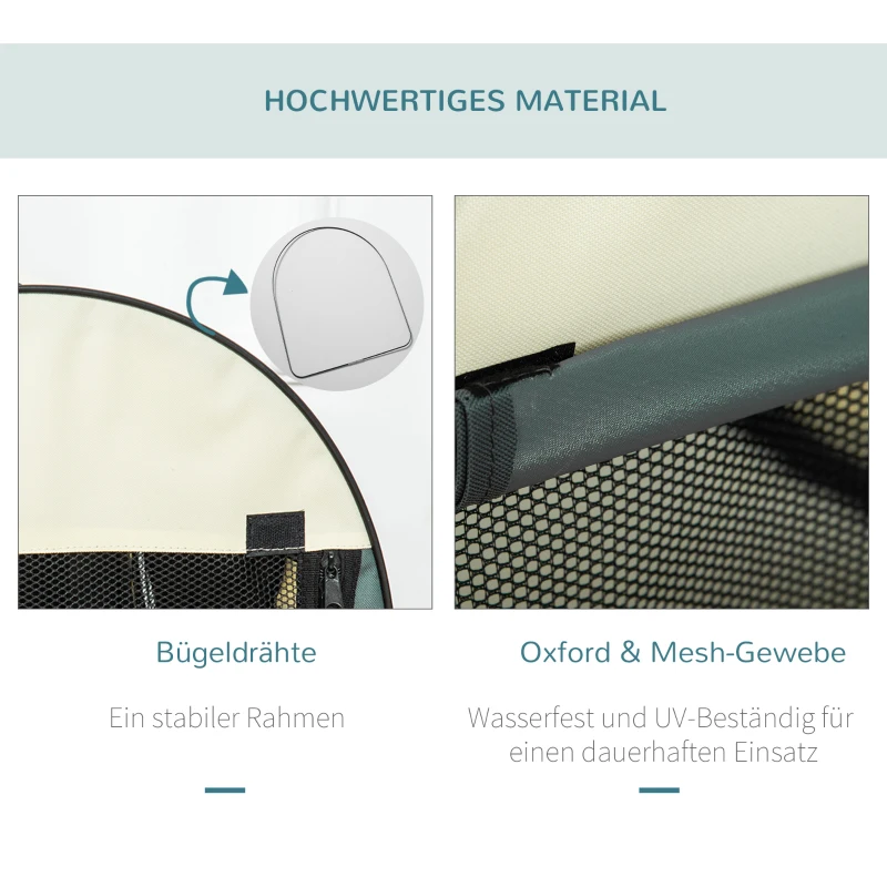 PawHut Hundebox faltbare Hundetransportbox Haustierrucksack mit Kissen Reisetasche Transportbox für Tier wasserdicht Oxfordstoff Dunkelgrau 70 x 51 x 59 cm