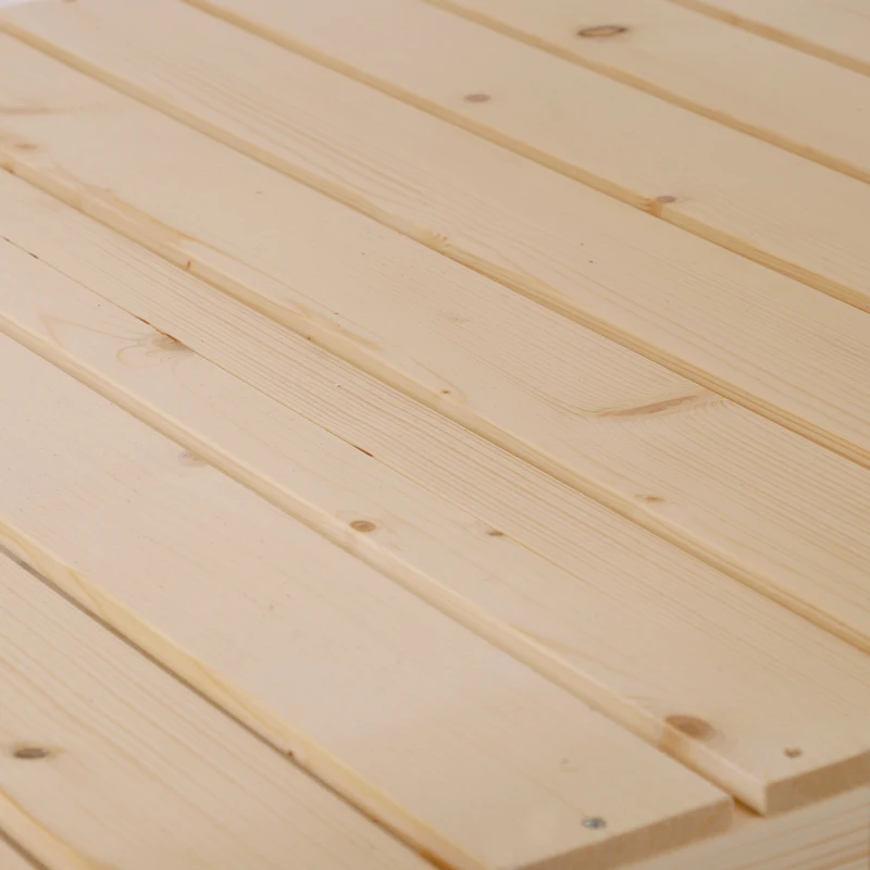 Outsunny Letto per Orto Rialzato, Orto Urbano Pensile Tavolo Porta Piante con Fodera in Tessuto per Giardino, 91x91x81cm, Legno